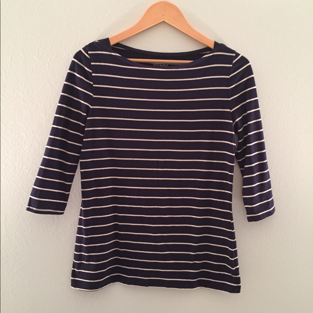 Striped boatneck shirt